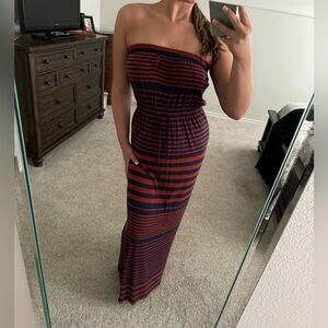 Loft Strapless Maxi Dress
